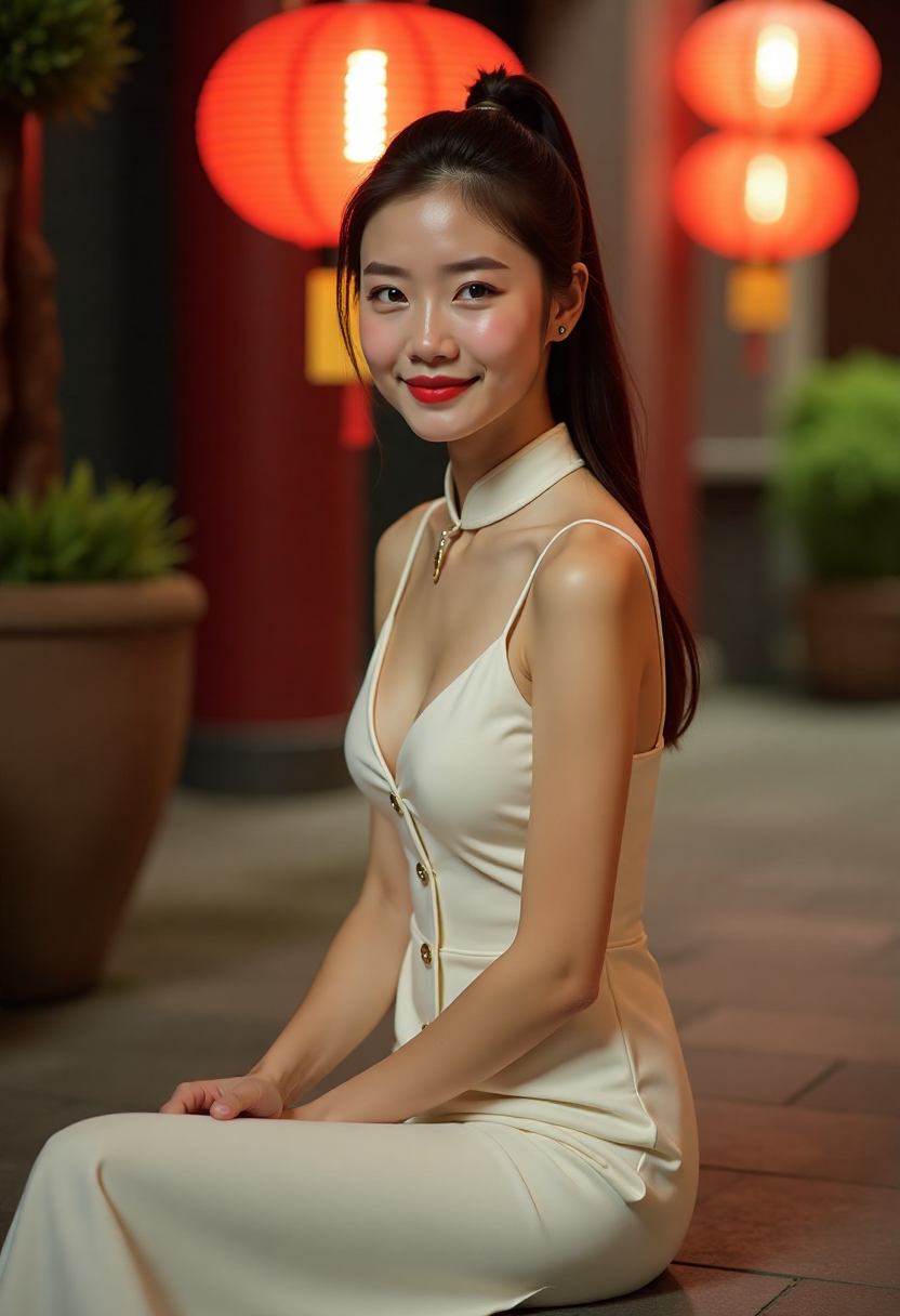 沿海小镇的木质食堂